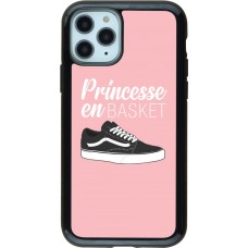 Coque iPhone 11 Pro - Hybrid Armor noir princesse en basket