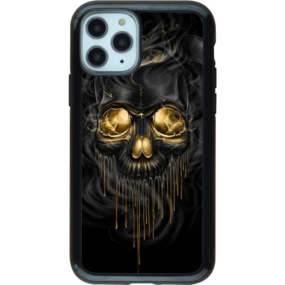 Coque iPhone 11 Pro - Hybrid Armor noir Skull 02