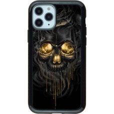 Coque iPhone 11 Pro - Hybrid Armor noir Skull 02