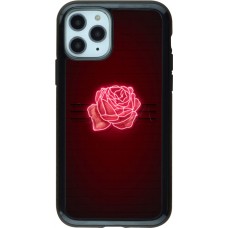 Coque iPhone 11 Pro - Hybrid Armor noir Spring 23 neon rose