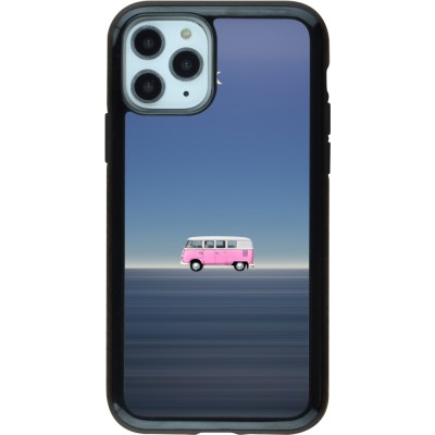 Coque iPhone 11 Pro - Hybrid Armor noir Spring 23 pink bus