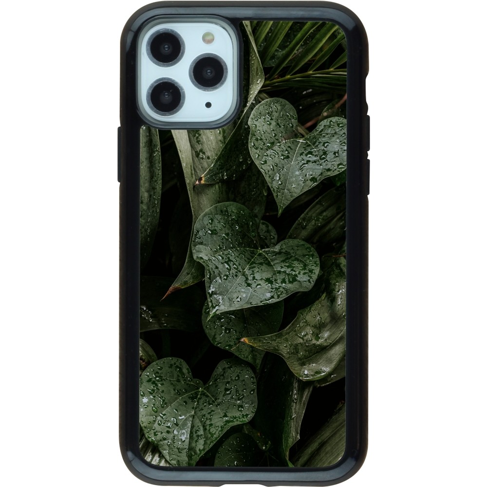 Coque iPhone 11 Pro - Hybrid Armor noir Spring 23 fresh plants