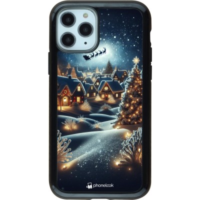 Coque iPhone 11 Pro - Hybrid Armor noir Noël 2023 Christmas is Coming