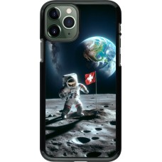 Coque iPhone 11 Pro - Astro Suisse sur lune