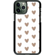 Coque iPhone 11 Pro - Autumn 2024 brown hearts