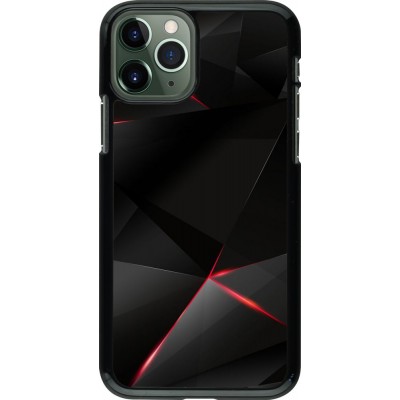 Coque iPhone 11 Pro - Black Red Lines