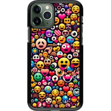 Coque iPhone 11 Pro - Emoji Mix Color