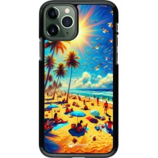 iPhone 11 Pro Case Hülle - Sommer Paradies Farbe