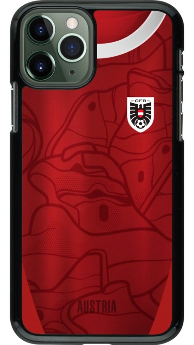 Coque iPhone 11 Pro - Maillot de football Autriche personnalisable