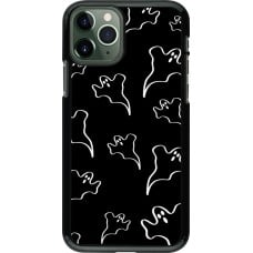 iPhone 11 Pro Case Hülle - Halloween 2024 black and white ghosts