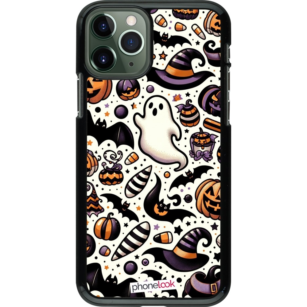 Coque iPhone 11 Pro - Halloween 2024 Cute Pattern