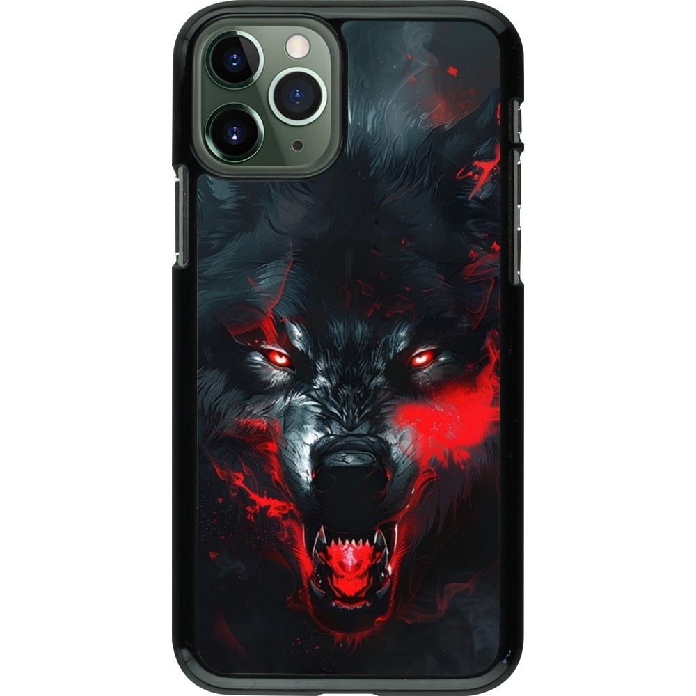 Coque iPhone 11 Pro - Halloween 2024 mad werewolf