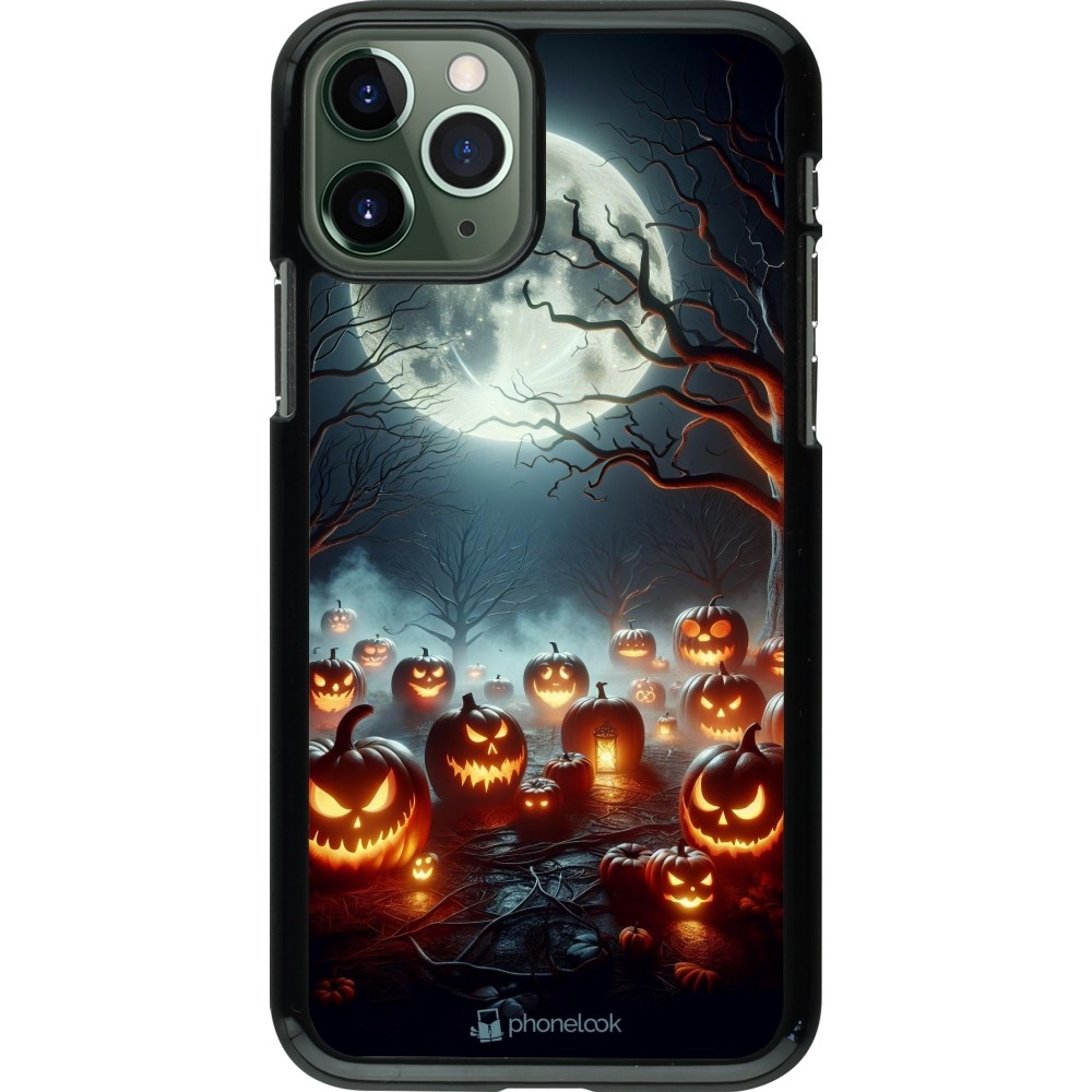 iPhone 11 Pro Case Hülle - Halloween 2024 Viele Kuerbisse