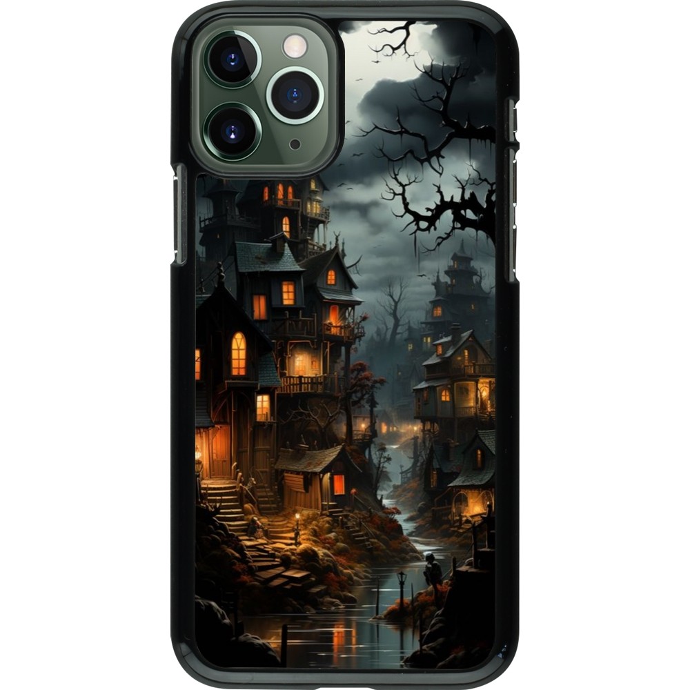 Coque iPhone 11 Pro - Halloween 2024 scary town