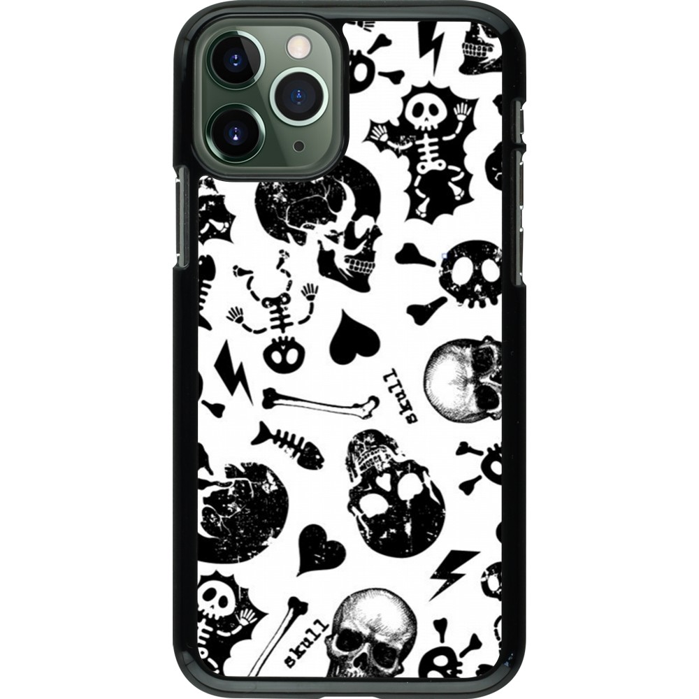 iPhone 11 Pro Case Hülle - Halloween 2024 skeleton mix