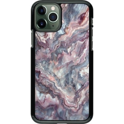 Coque iPhone 11 Pro - Marbre violette argentée