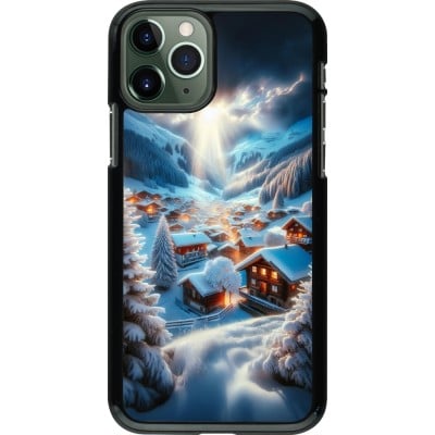 Coque iPhone 11 Pro - Mont Neige Lumière