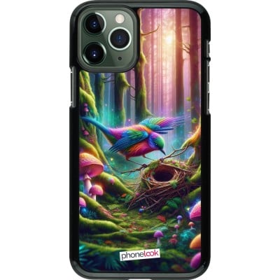 Coque iPhone 11 Pro - Oiseau Nid Forêt