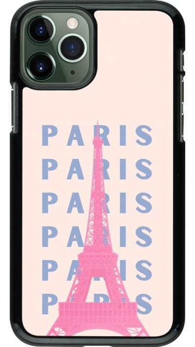 Coque iPhone 11 Pro - Paris Pink Print