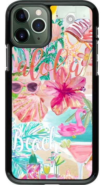 Coque iPhone 11 Pro - Preppy Collage Aloha