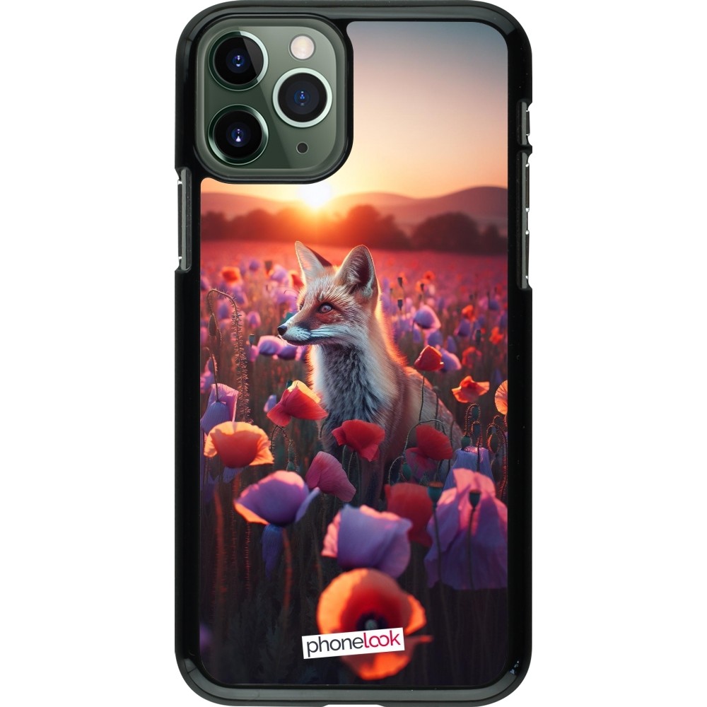 Coque iPhone 11 Pro - Renard pourpre au crépuscule