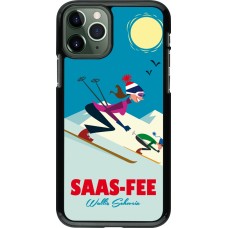 iPhone 11 Pro Case Hülle - Saas-Fee Ski Downhill