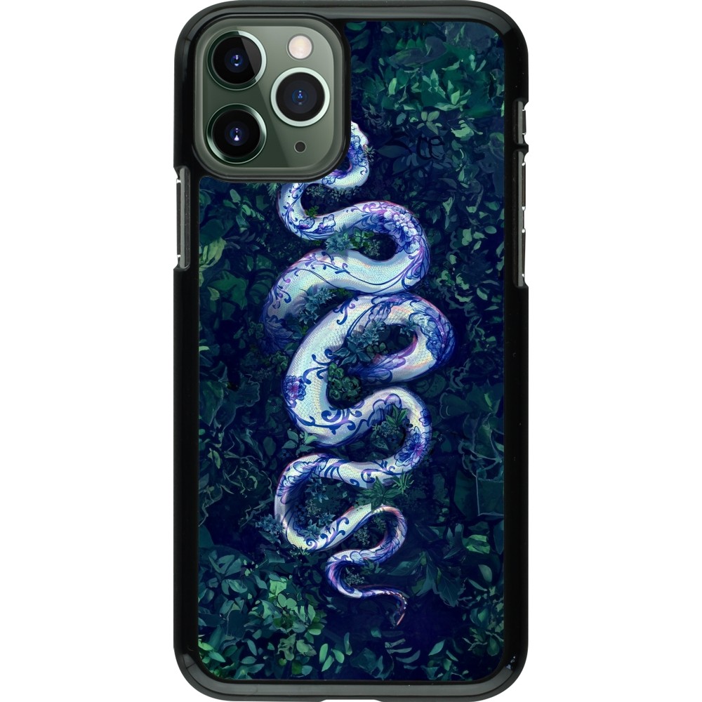 iPhone 11 Pro Case Hülle - Snake Blue Anaconda