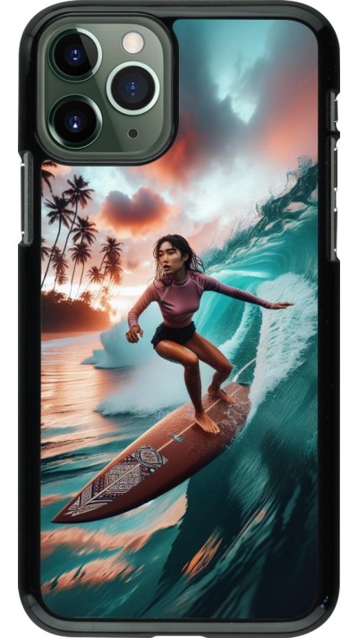 Coque iPhone 11 Pro - Surfeuse Balinaise