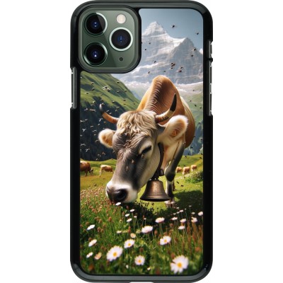 Coque iPhone 11 Pro - Vache montagne Valais