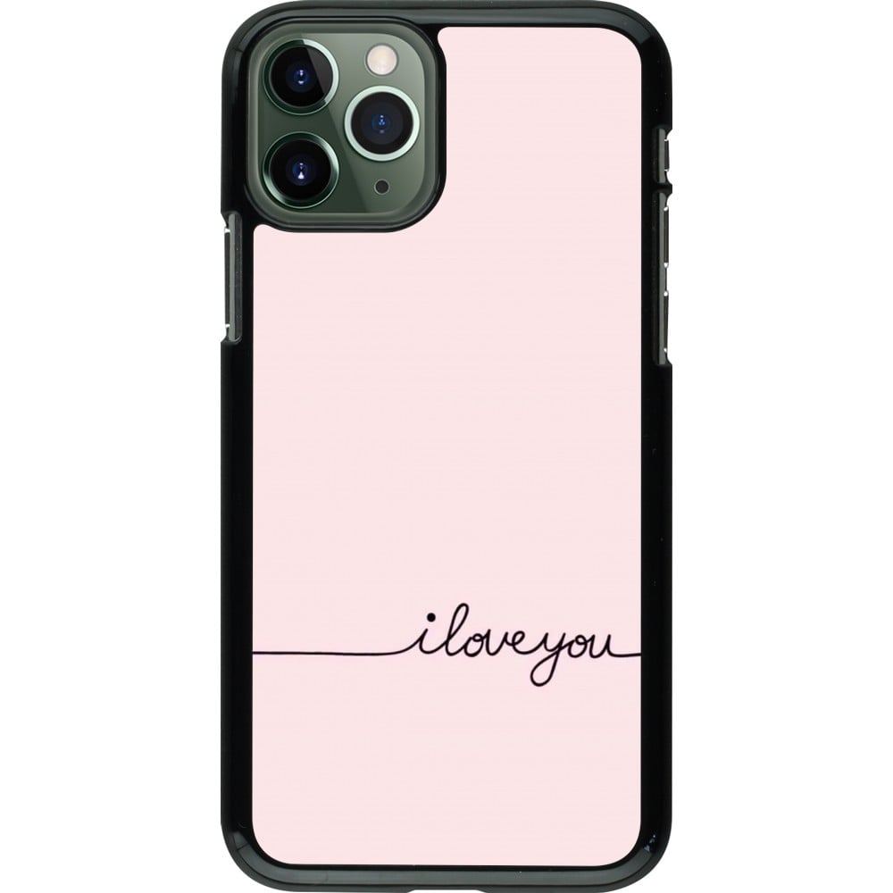 Coque iPhone 11 Pro - Valentine 2023 i love you writing