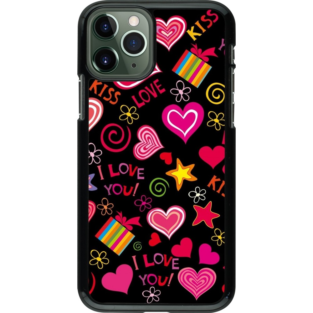 Coque iPhone 11 Pro - Valentine 2023 love symbols