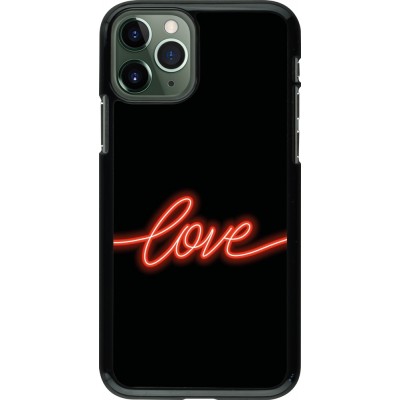 Coque iPhone 11 Pro - Valentine 2023 neon love