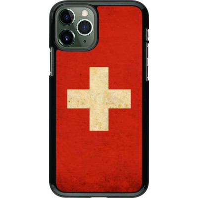 Coque iPhone 11 Pro - Vintage Flag SWISS