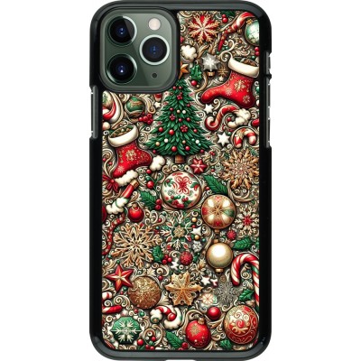 Coque iPhone 11 Pro - Noël 2023 micro pattern