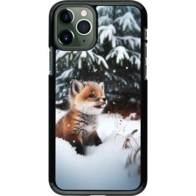 Coque iPhone 11 Pro - Noël 2023 Renardeau sapin