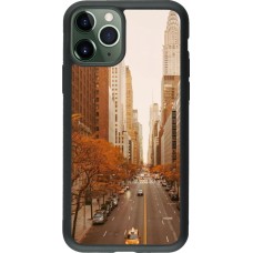 Coque iPhone 11 Pro - Silicone rigide noir Autumn 2024 New York city