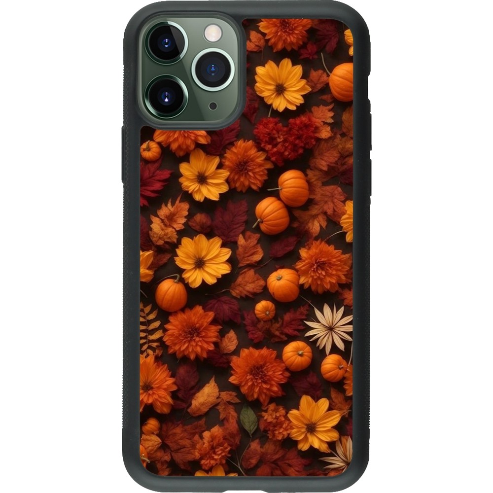 Coque iPhone 11 Pro - Silicone rigide noir Autumn 2024 potpourri