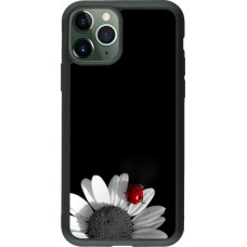 Coque iPhone 11 Pro - Silicone rigide noir Black and white Cox