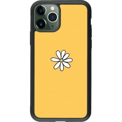 Coque iPhone 11 Pro - Silicone rigide noir Easter 2023 daisy