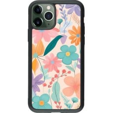 Coque iPhone 11 Pro - Silicone rigide noir Easter 2024 spring flowers