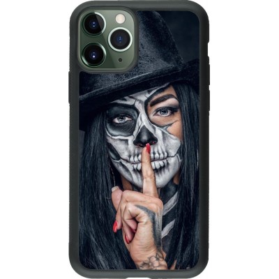 Coque iPhone 11 Pro - Silicone rigide noir Halloween 18 19