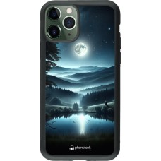 Coque iPhone 11 Pro - Silicone rigide noir Night Sky View