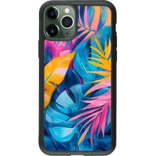 iPhone 11 Pro Case Hülle - Silikon schwarz Palms Blue