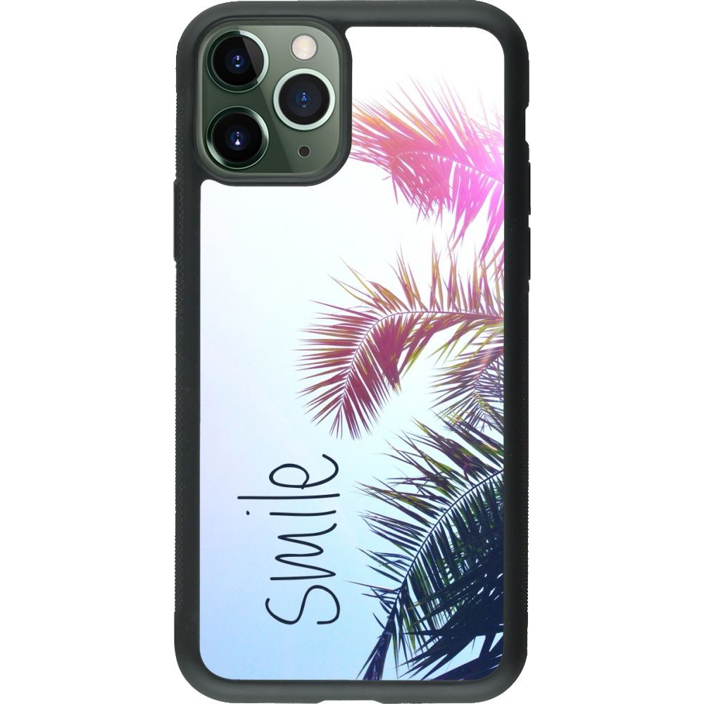 Coque iPhone 11 Pro - Silicone rigide noir Smile 05