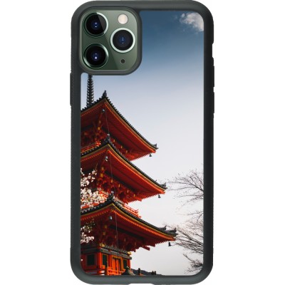 Coque iPhone 11 Pro - Silicone rigide noir Spring 23 Japan