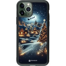 Coque iPhone 11 Pro - Silicone rigide noir Noël 2023 Christmas is Coming