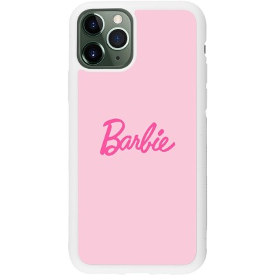 Coque iPhone 11 Pro - Silicone rigide blanc Barbie Text