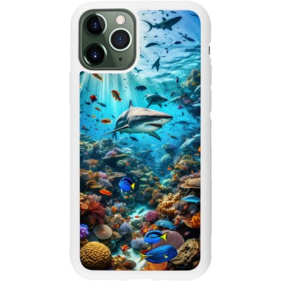 Coque iPhone 11 Pro - Silicone rigide blanc Bora Bora Mer et Merveilles