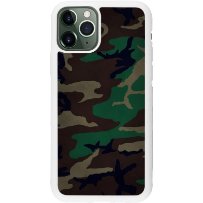 Coque iPhone 11 Pro - Silicone rigide blanc Camouflage 3