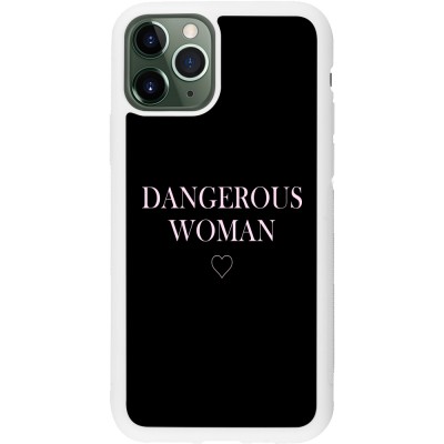 Coque iPhone 11 Pro - Silicone rigide blanc Dangerous woman